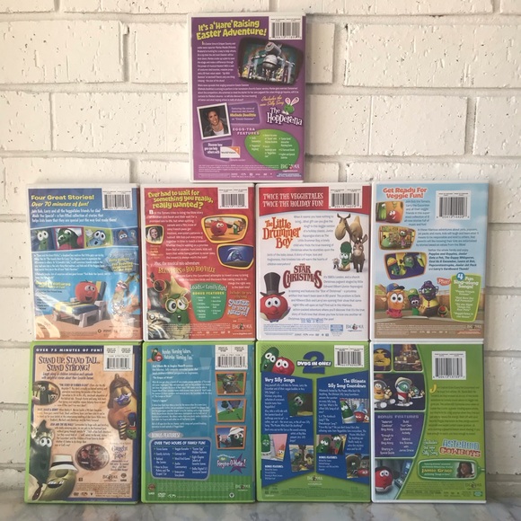 Veggietales Movie single Episodes DVD Lot of 9 - Picture 2 of 3